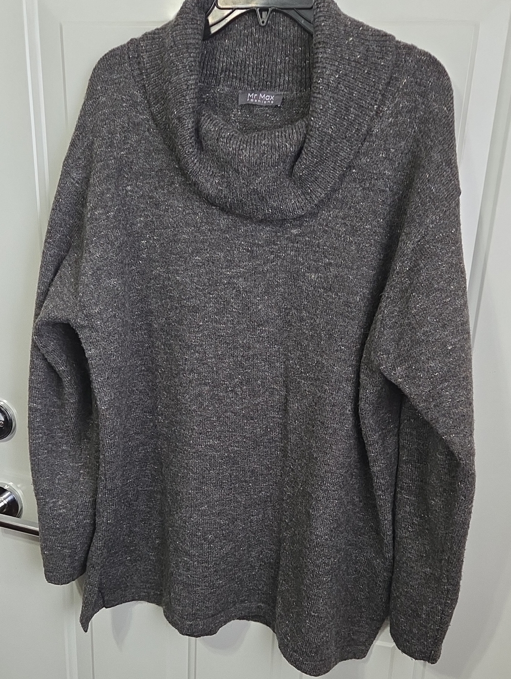 Charcoal Cowl Neck Sweater for Women